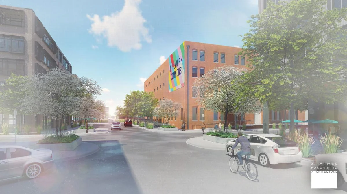 Initial concept rendering of Millwork Commons