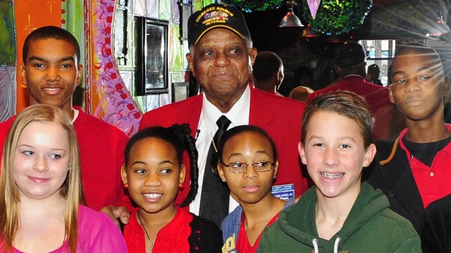 McDaniel with his young admirers and fans. Original report here by Fox 29.