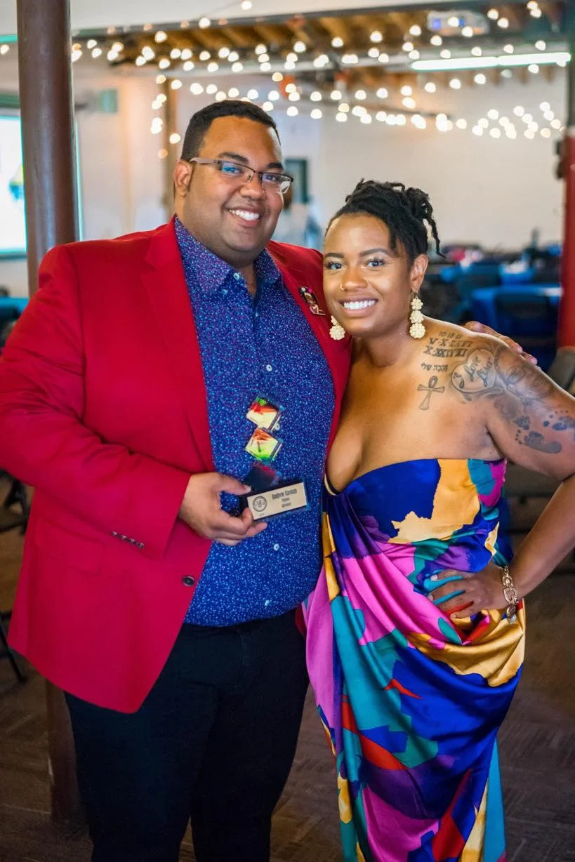 2019 Awardee Andrew Aleman and YBI Founder Ashlei Spivey