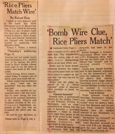 Evidence: Rice's Pliers Cut Wire.JPG