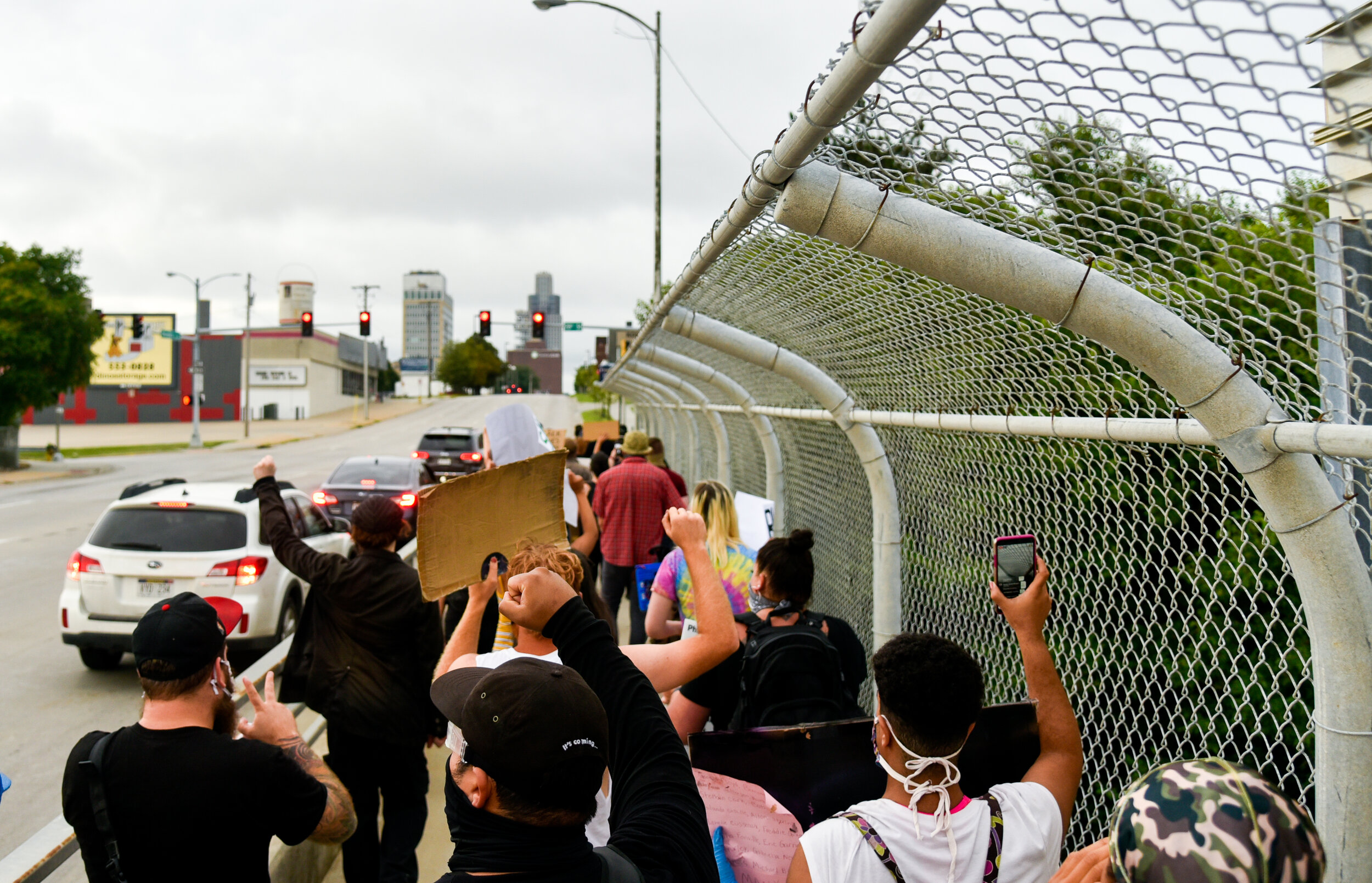 The fight isn’t over for the 25 protestors disputing their charges from the Farnam Street bridge protest 