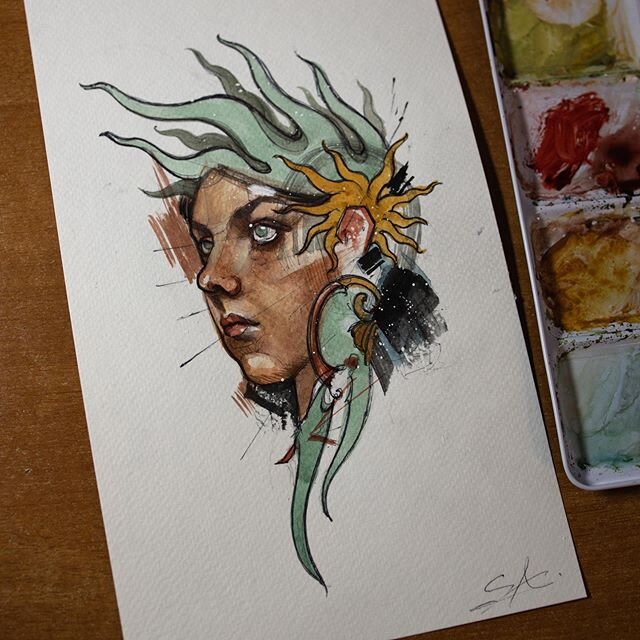 up for grabs thank you for watching. #sheridan #sheridantattoo #tattoo #melbourne #watercolor #watercolortattoo #watercolorpainting #tattooart