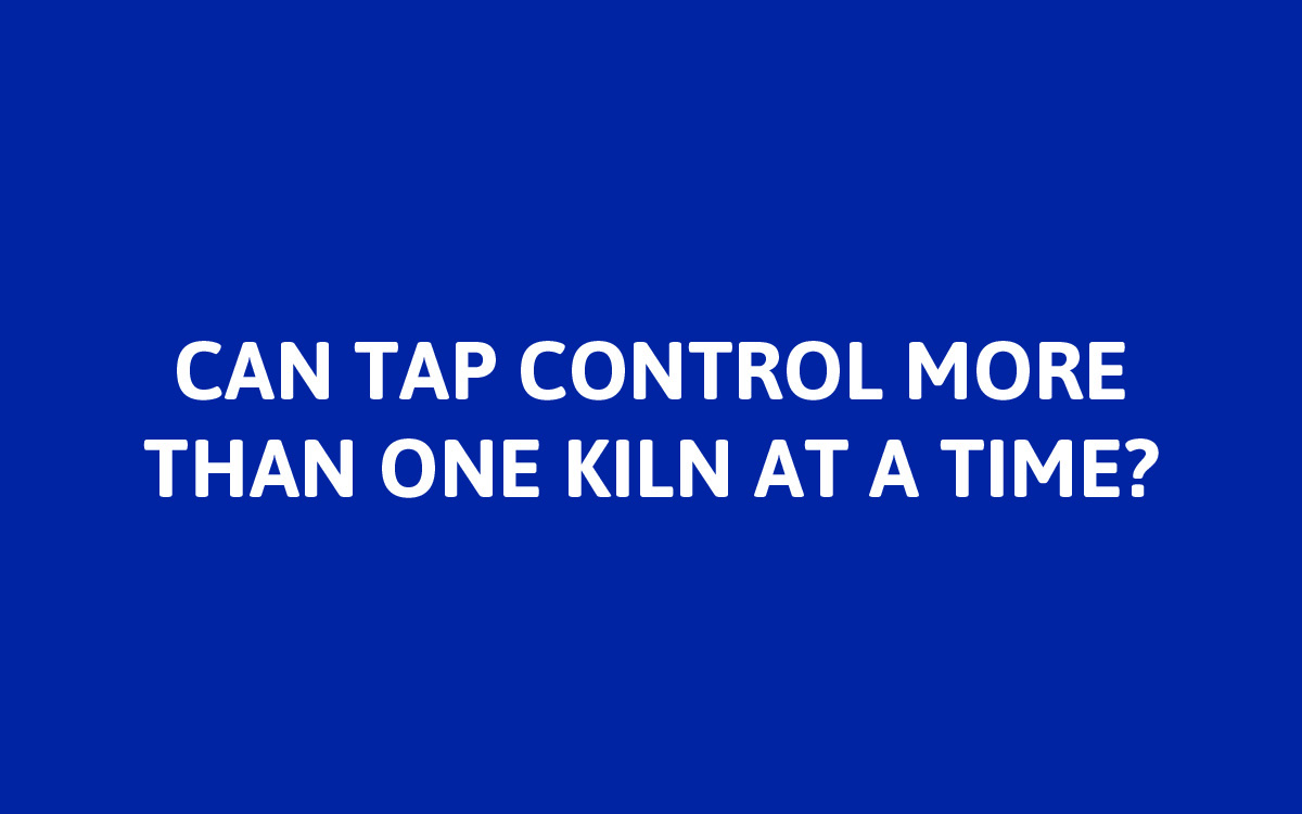 No. TAP can only control a single kiln at a time.