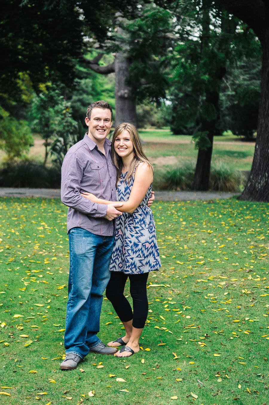 Family photos with Shane, Crystal and children, Hagley Park, Christchurch, New Zealand.