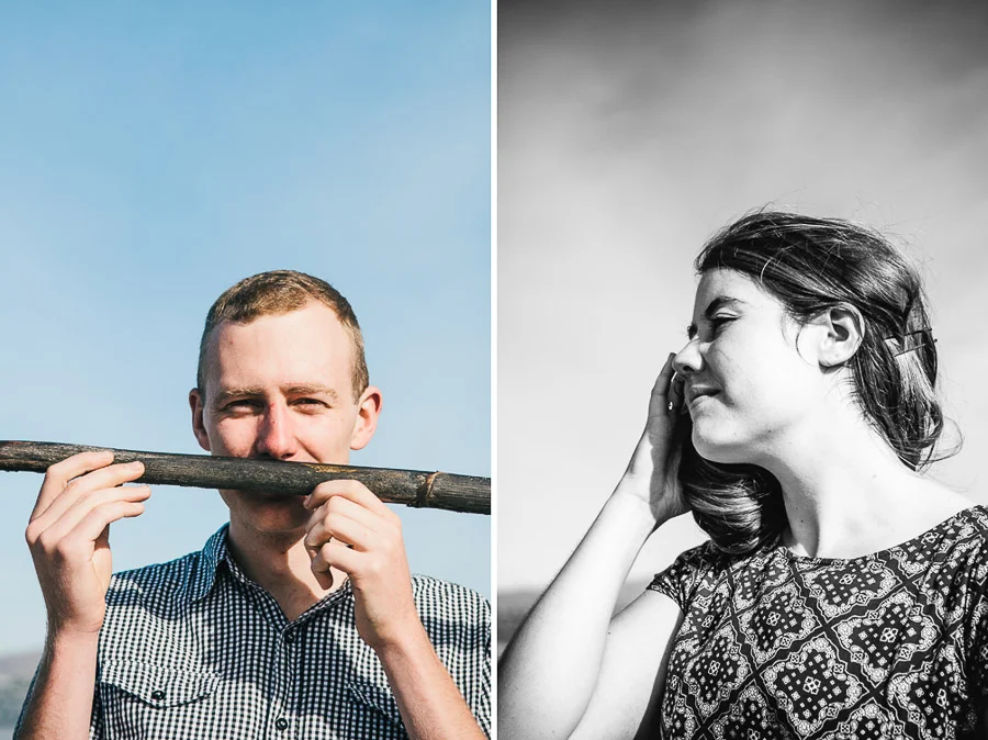 Josie and Josh portrait session, Brighton Beach, Christchurch, New Zealand.