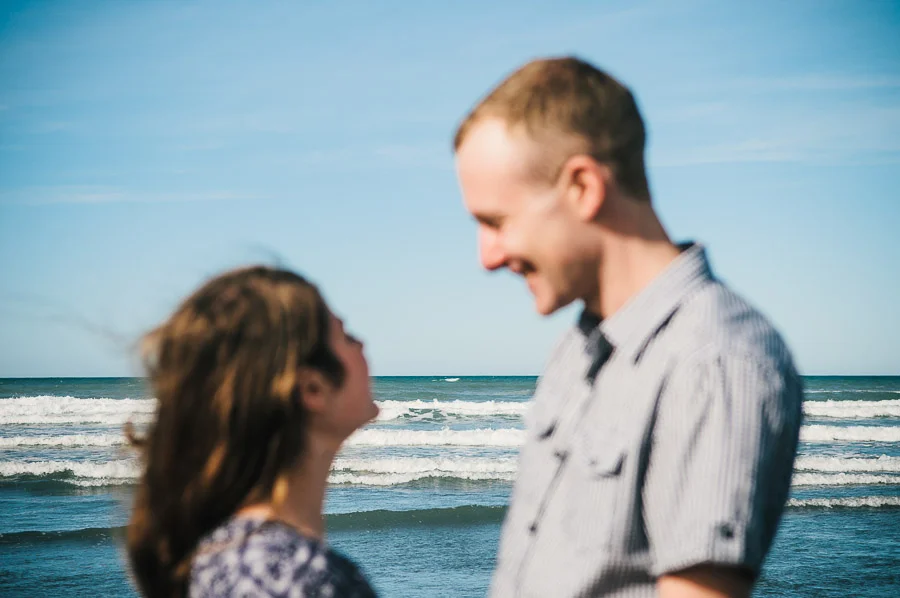 Josie and Josh portrait session, Brighton Beach, Christchurch, New Zealand.