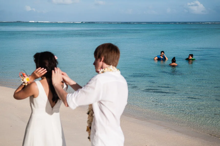 Elena and Michael's Wedding Day Rarotonga Cook Islands.