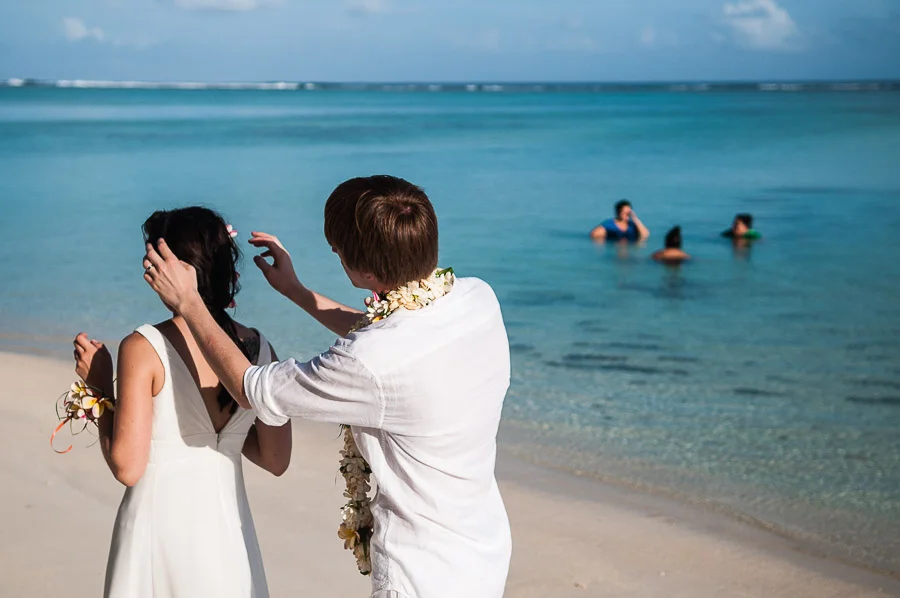 Elena and Michael's Wedding Day Rarotonga Cook Islands.