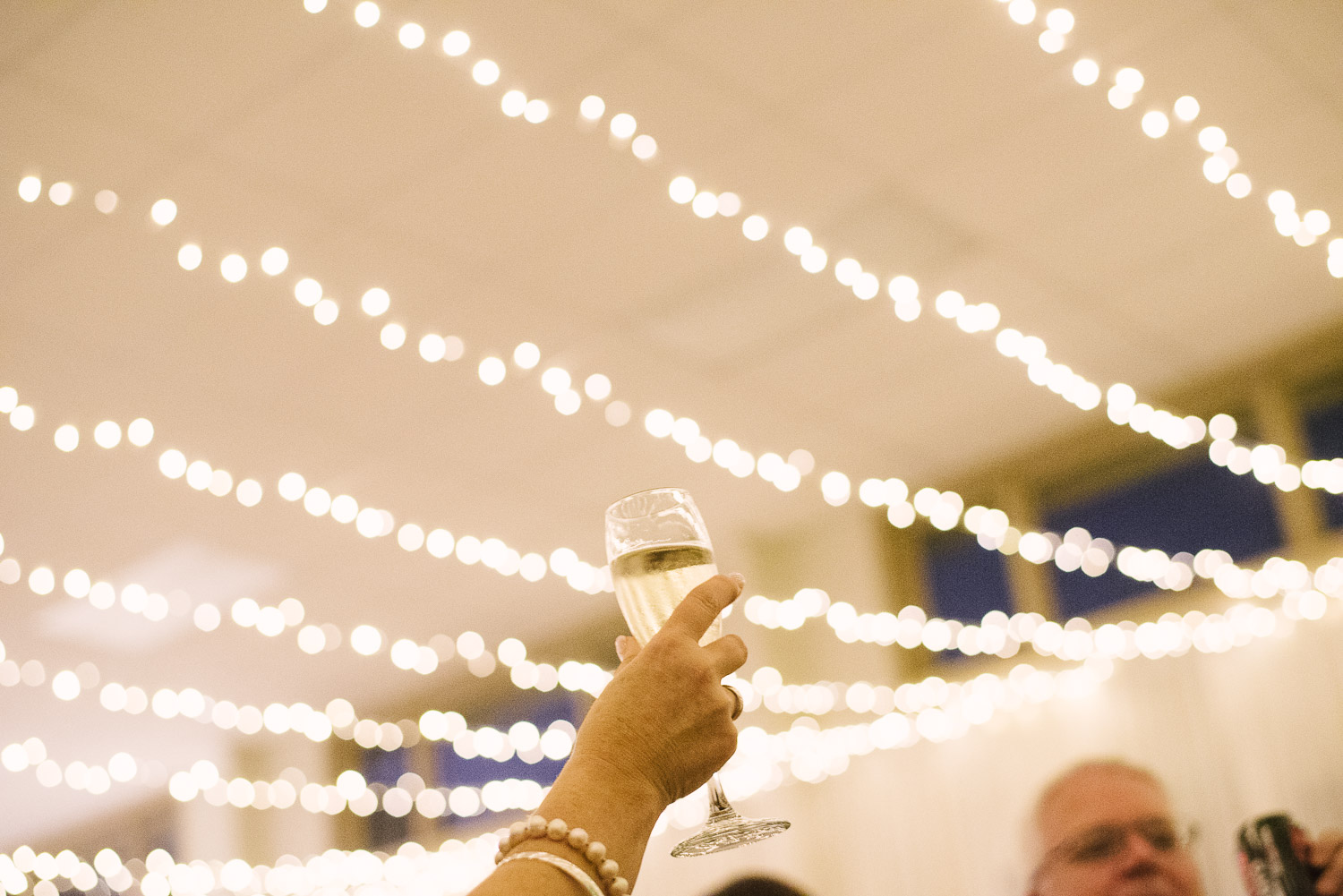 St Mary's Church Wedding Halswell, toasting at Tash & Tim's wedding ceremony.