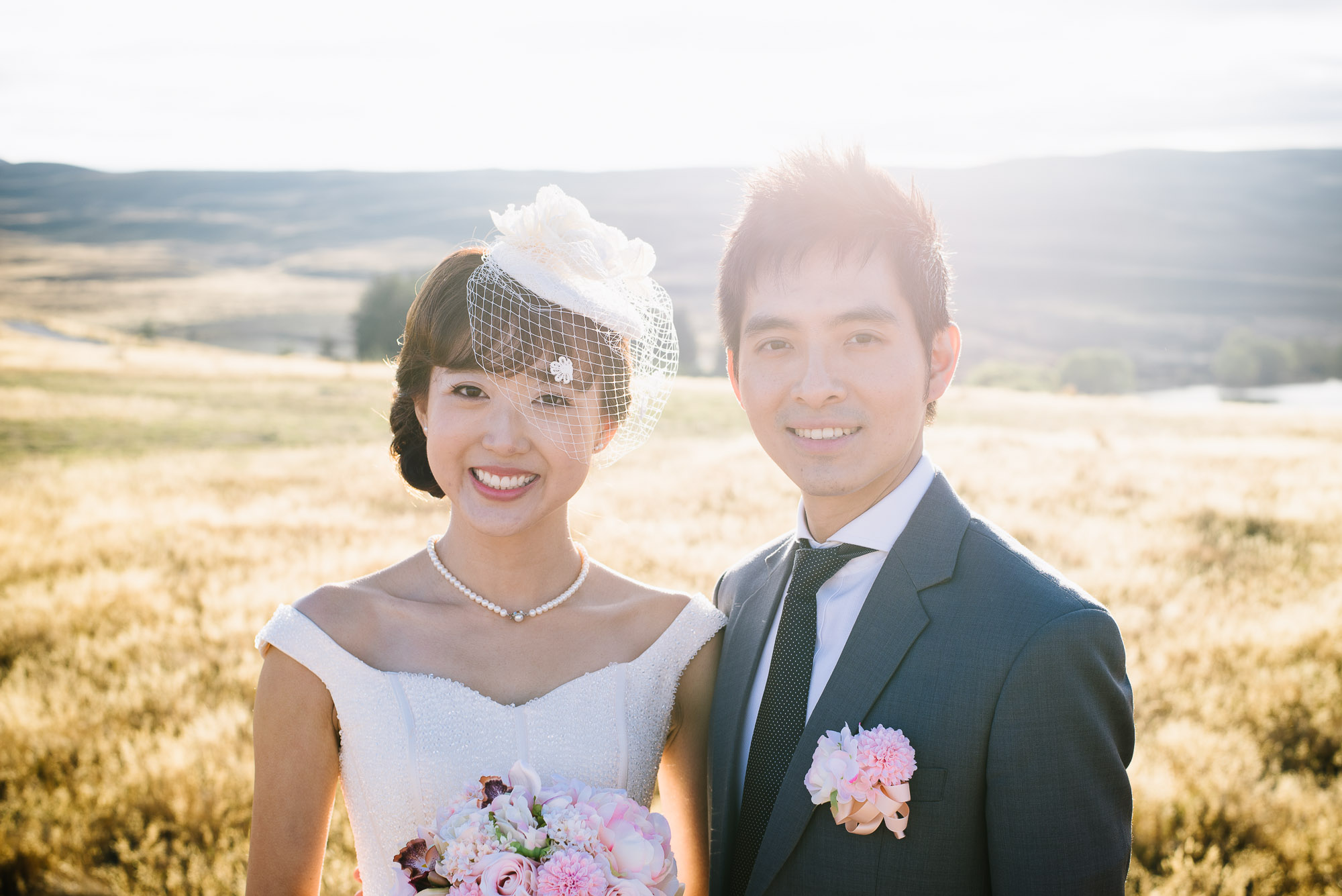 Lake Tekapo wedding with Candice and Jenghis, New Zealand.