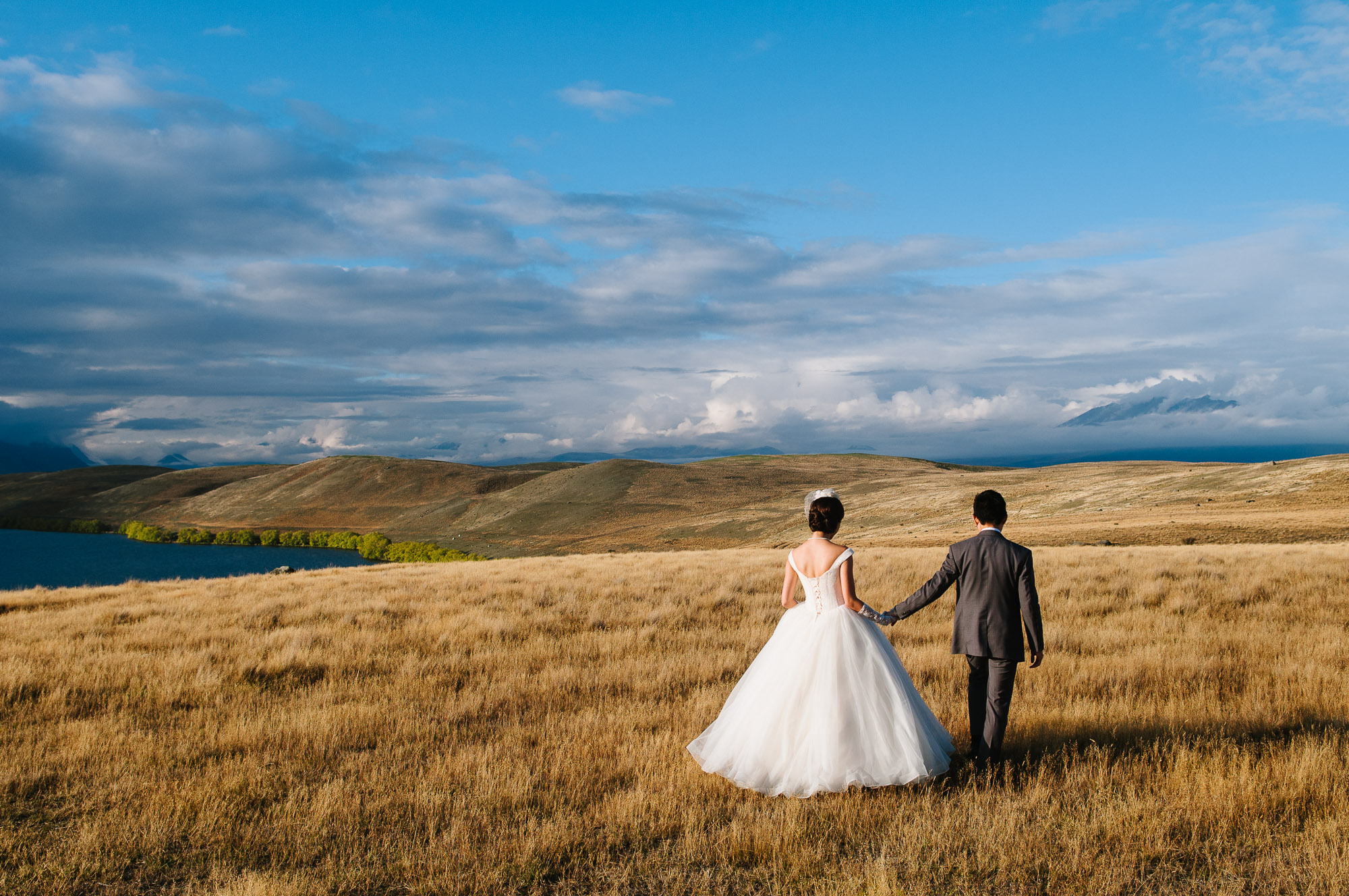 Lake Tekapo wedding with Candice and Jenghis, New Zealand.