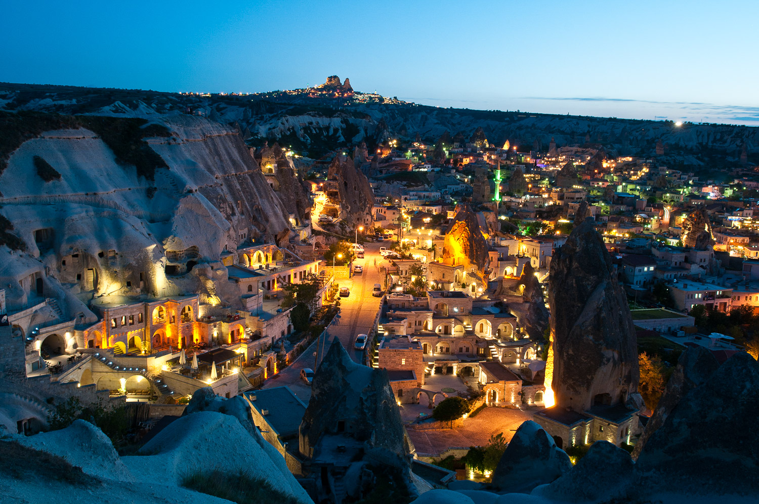 Cappadocia at dusk, Turkey.