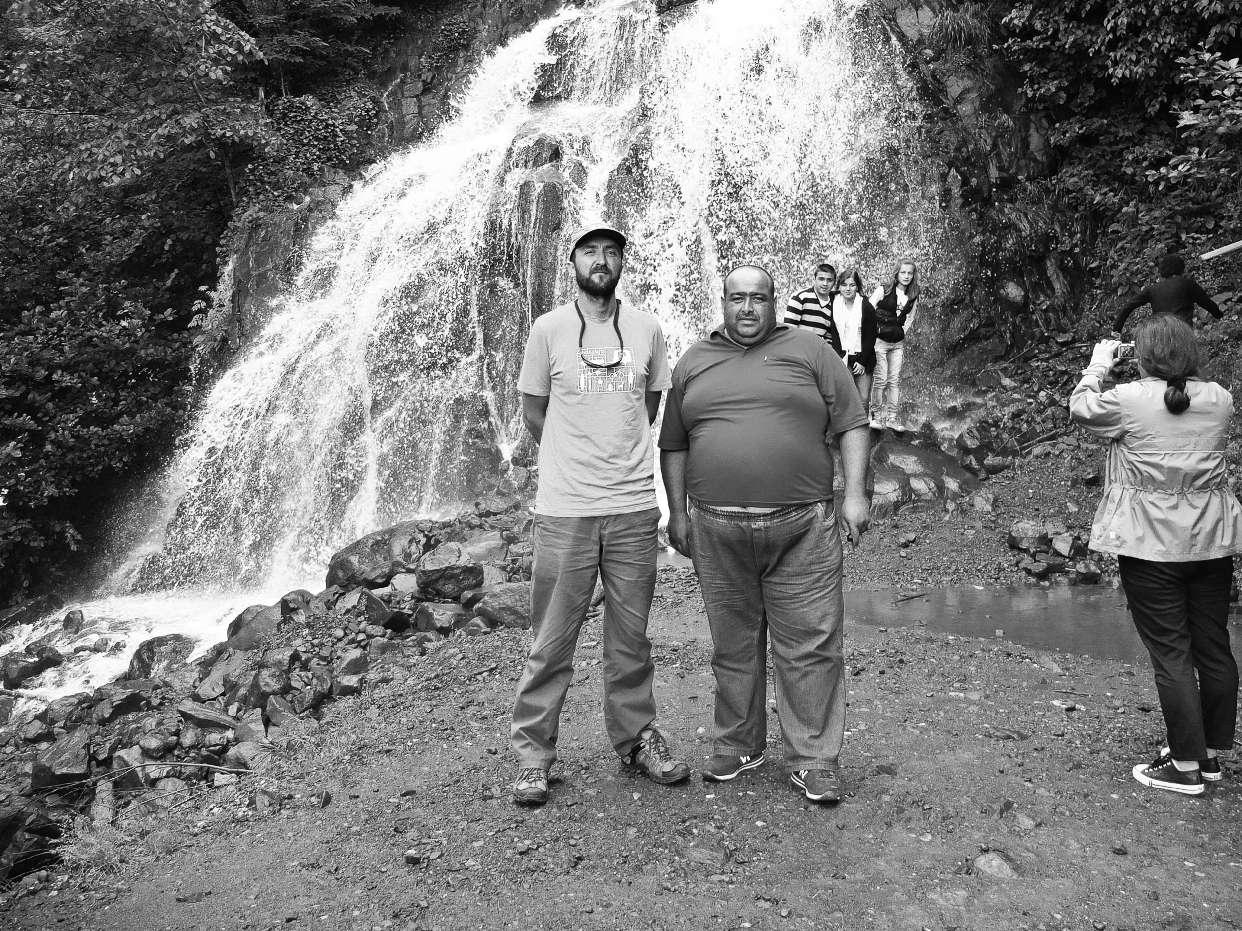 Thomas and driver John, on route to Mestia, Georgia.