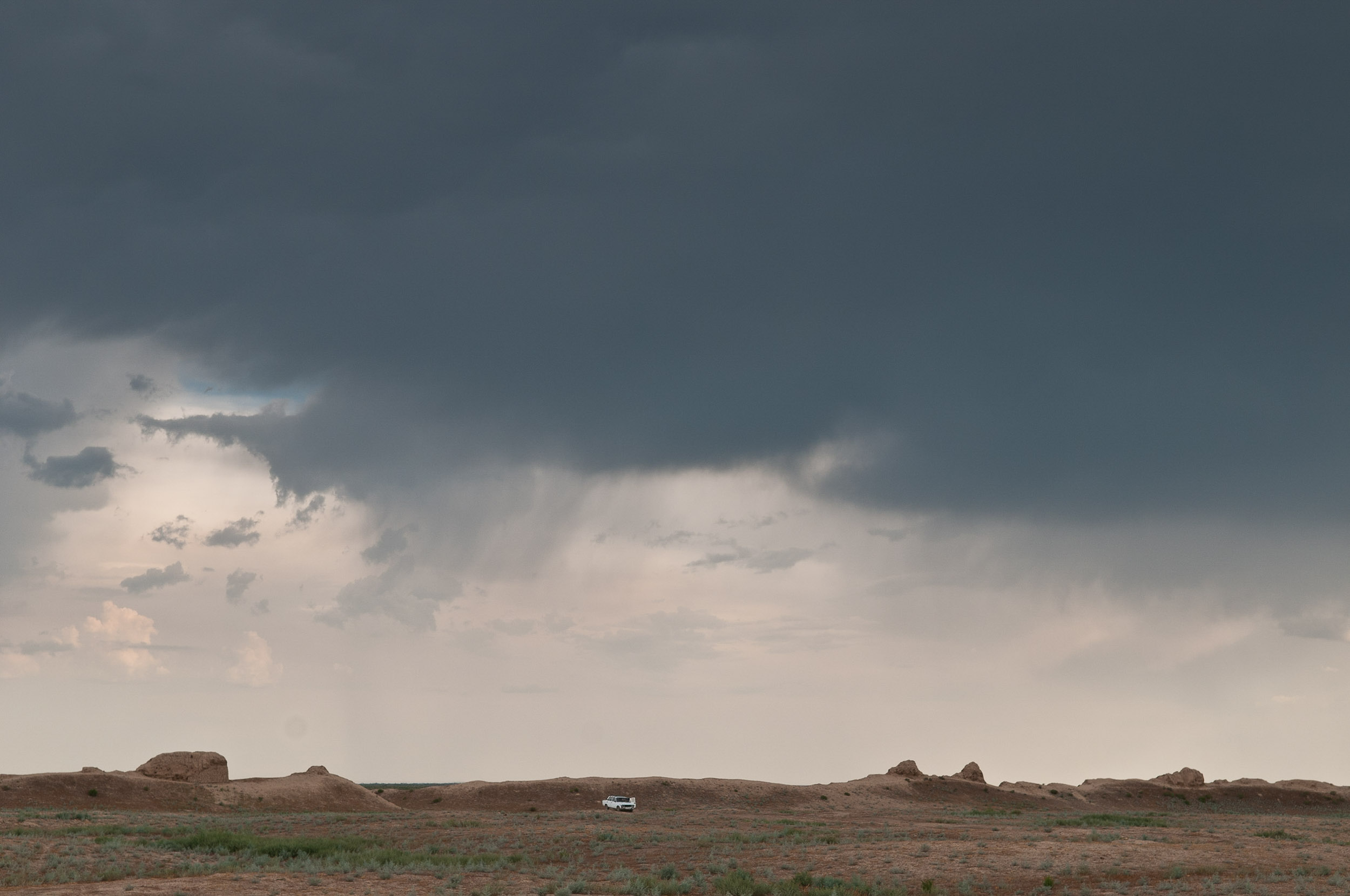The old Silk Road fort of Sauran, Syr-Darya Valley, Kazakhstan.