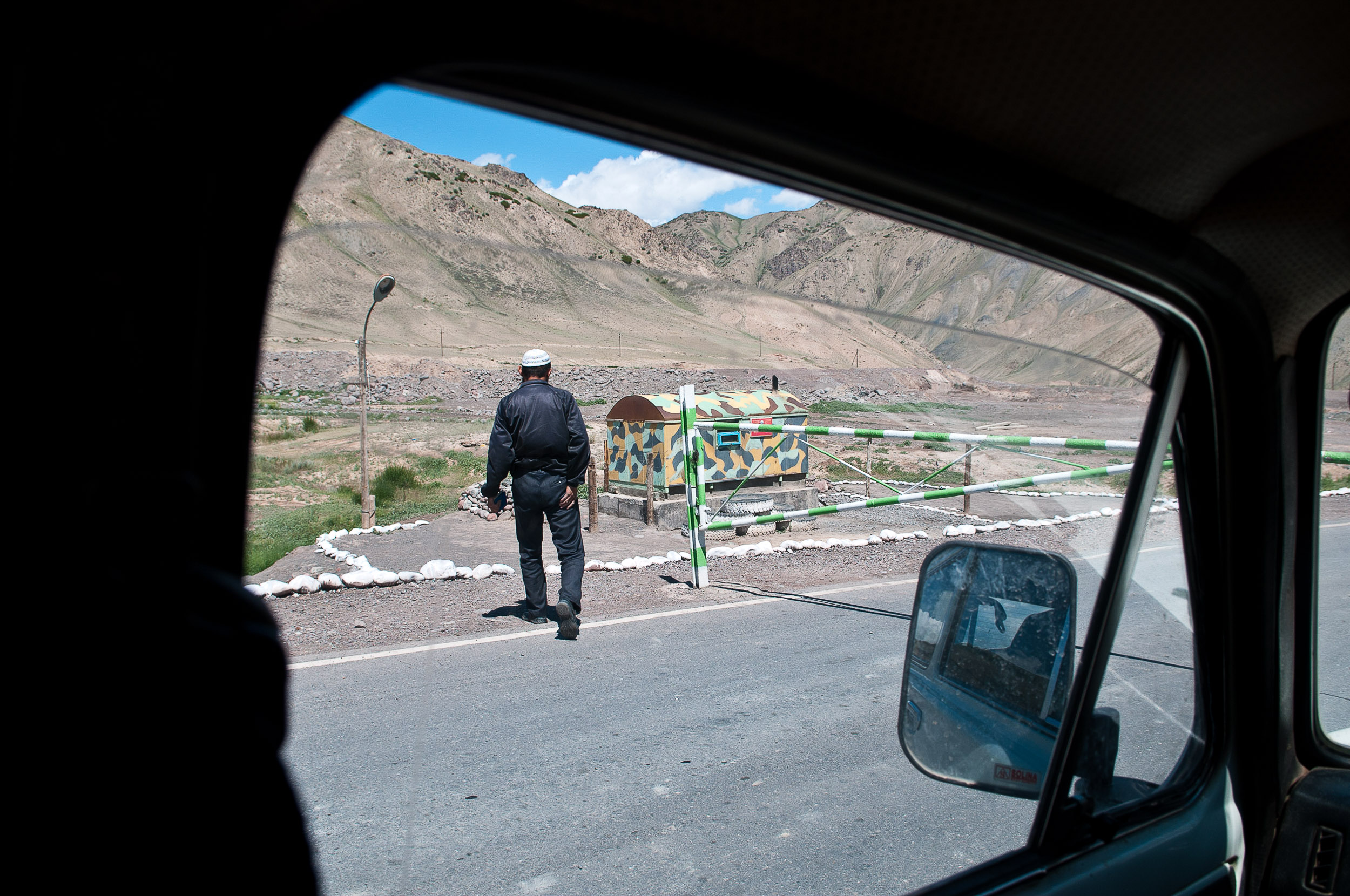 Border post near the Tian Shan mountains, Kyrgyzstan.