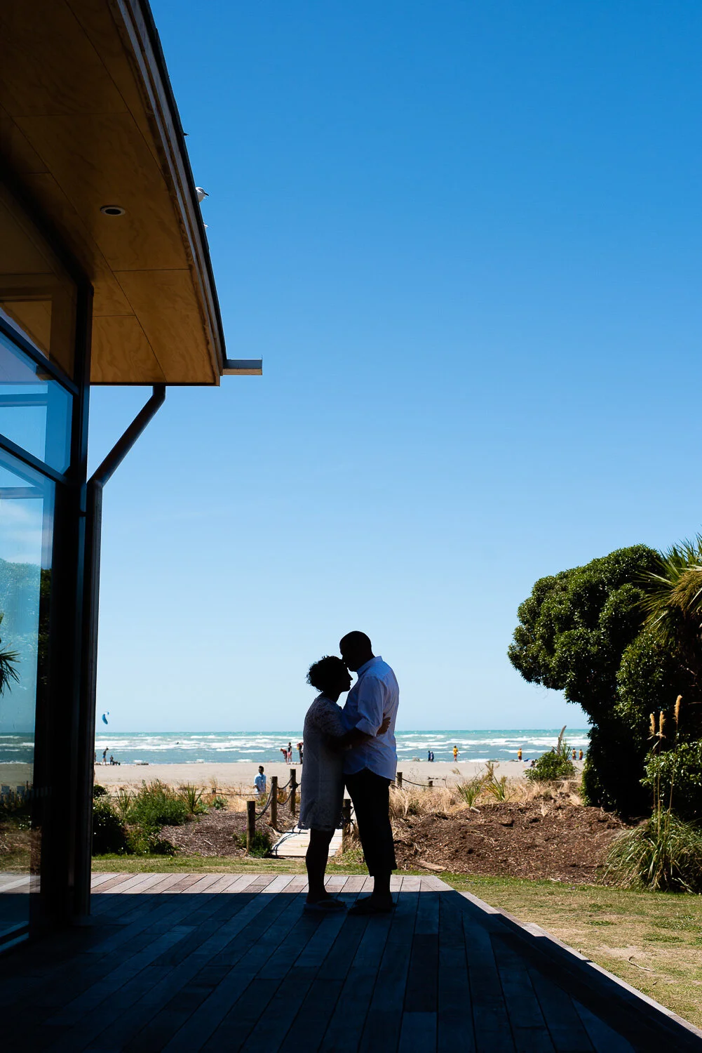 Nerida and Roy's wedding day at Sumner Surf Life Saving Club, Sumner, Christchurch, New Zealand, on the 28th January 2017. © www.myweddingphotographer.co.nz 