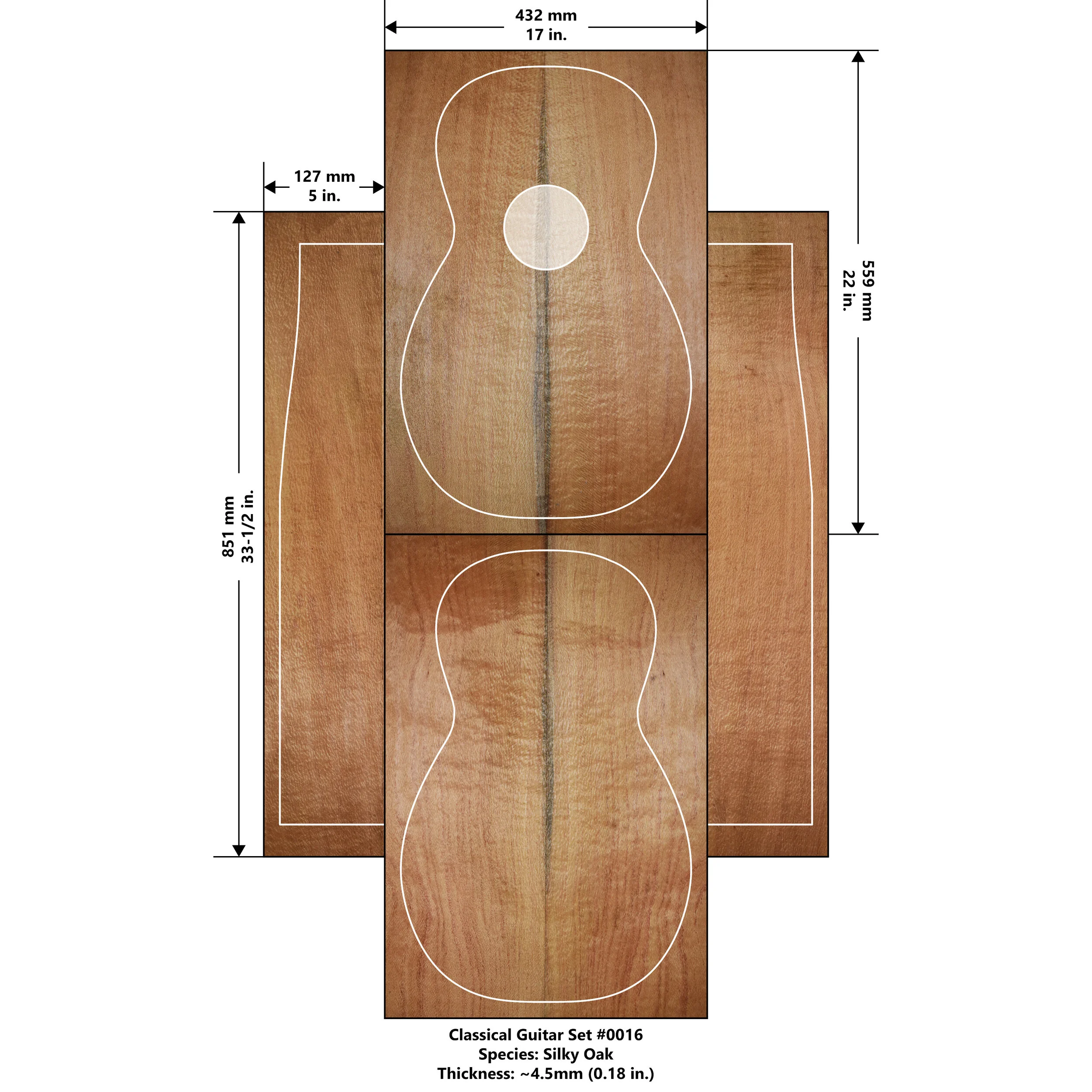 Silky Oak Guitar Sets — Koality Woods Koa Guitar & Koa Ukulele Wood