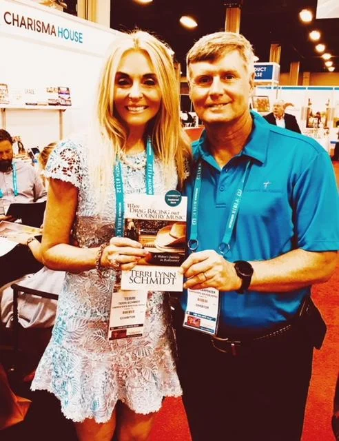 Terri with Larry Carpenter. Terri’s Publisher with Carpenter’s Sons Publishing.