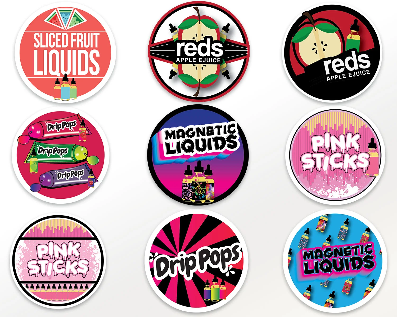 Stickers Developed for 7 Daze MFG