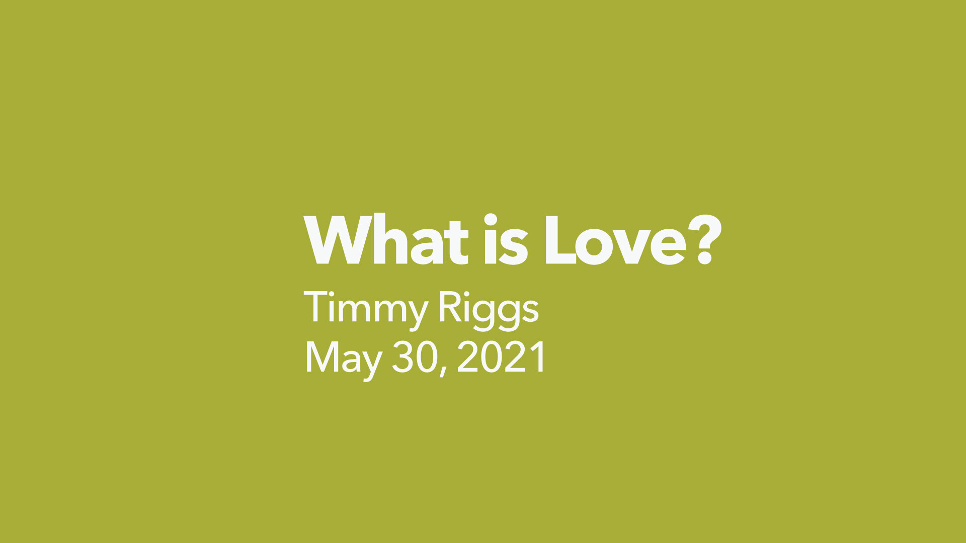 Timmy Riggs_What is Love_Cover.jpg