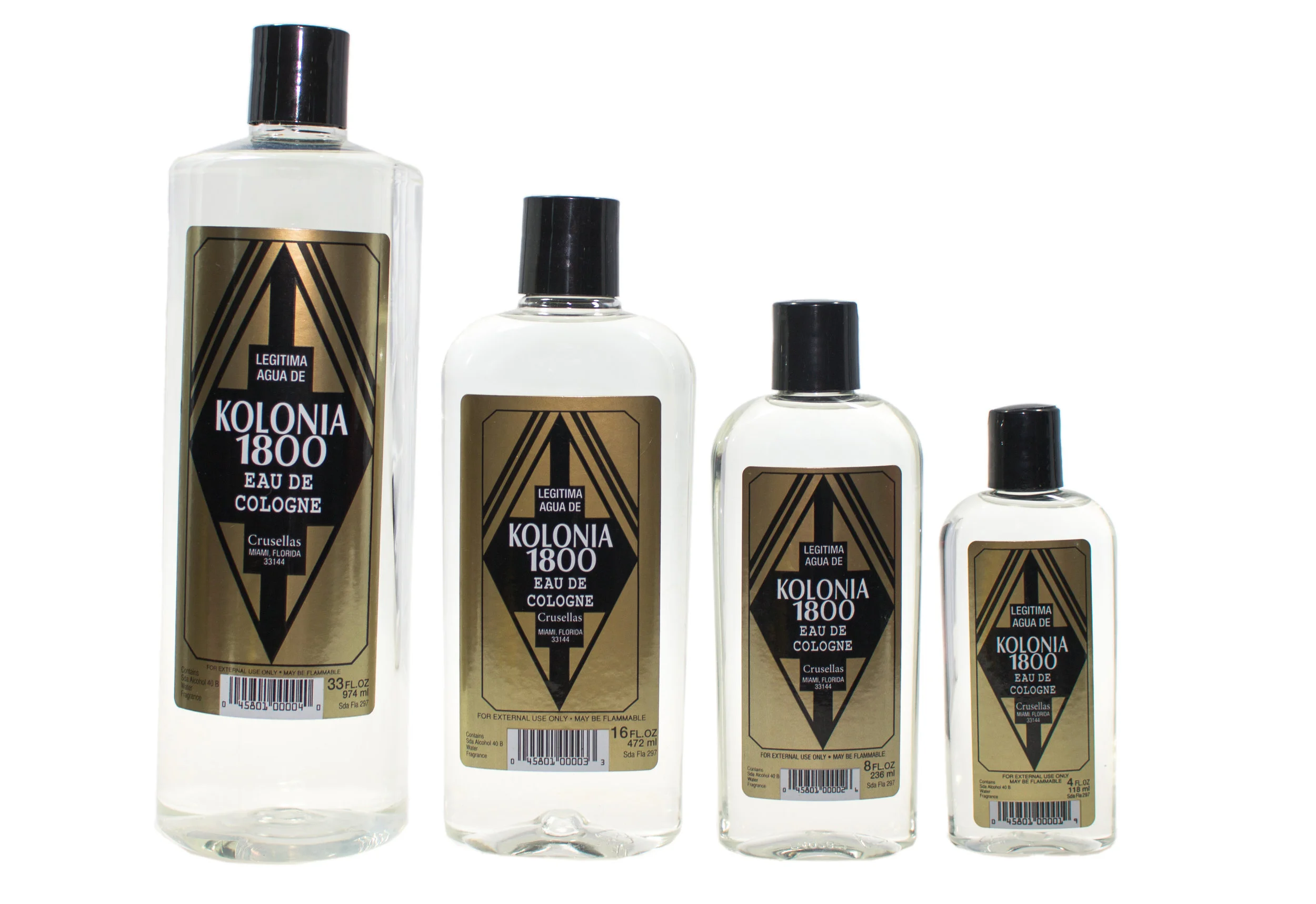 Kolonia 1800 Natural 33oz, 16oz, 8oz & 4oz