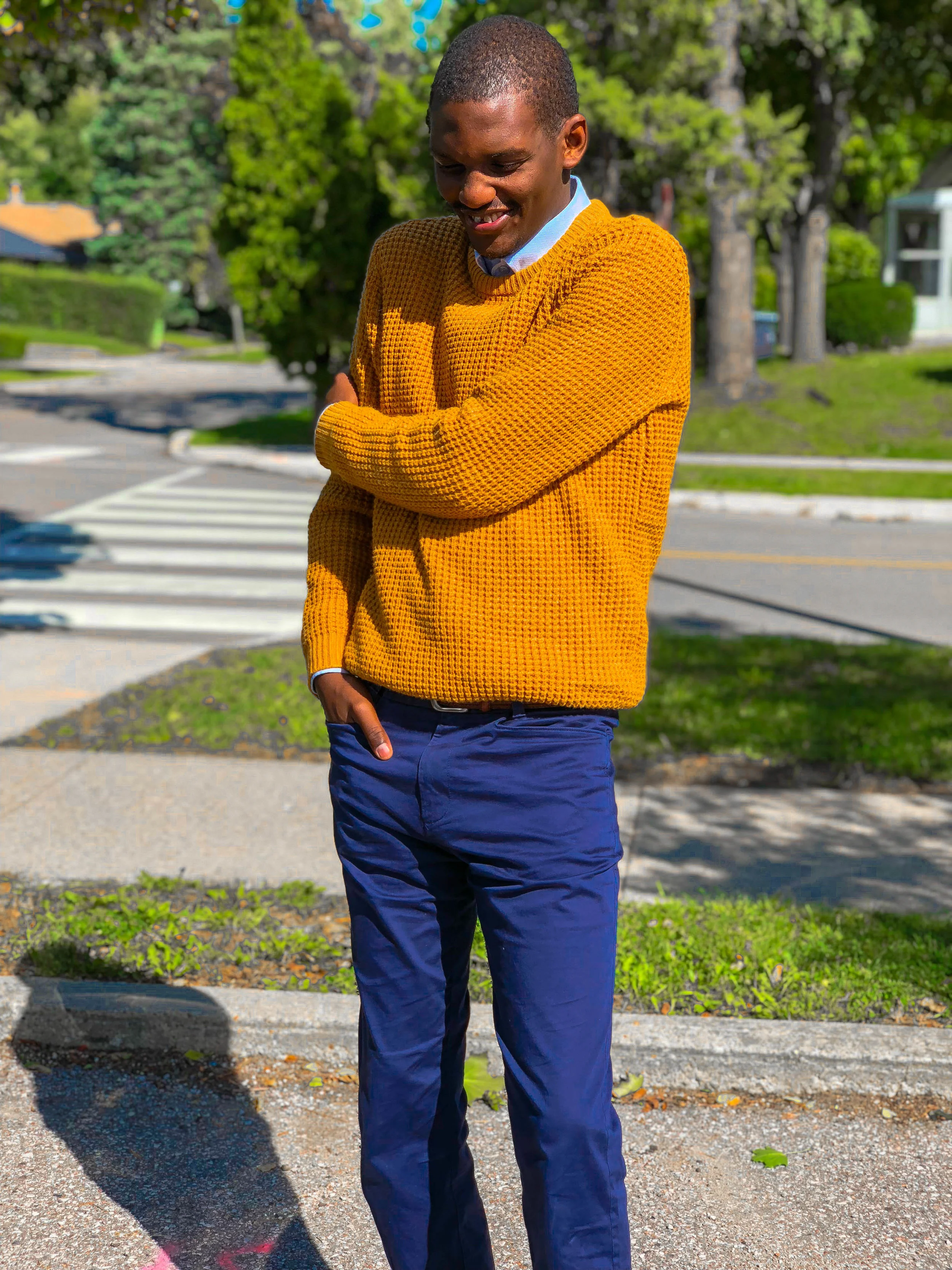 how to wear mustard yellow this fall by Fred Anyona 2