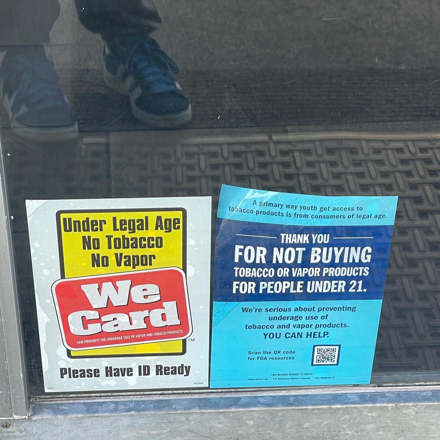 This month, YAC volunteers have been surveying local stores to assess signage in the retail environment. Have you seen these kinds of signs in your community? How does the retail environment impact the sale of tobacco? Big questions! 🚭💵🤔
