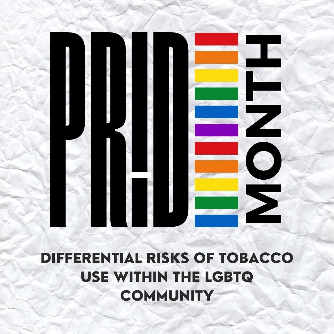 As we continue to celebrate Pride Month, we want to further spread information about tobacco use in the queer community. Swipe to learn more! Huge thank you to the LGBT National Cancer Network for providing this information!
