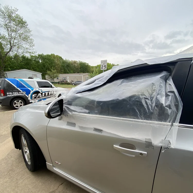 Door glass replacement