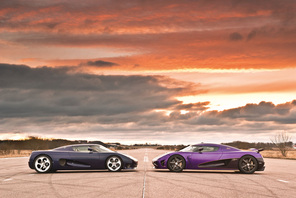 Two generations, one design (2002 CC8S, Left; 2013 Agera S, Right)