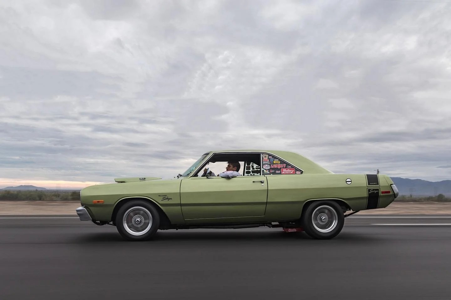 not a german car. 
-
#dart #dodge #dodgedart #dartswinger #383bigblock #dodgedartswinger #restored #restoreddodge #lunati #holleyperformance