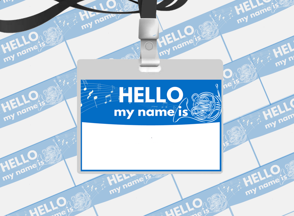  Avery Hello My Name Is Name Tags, White with Blue