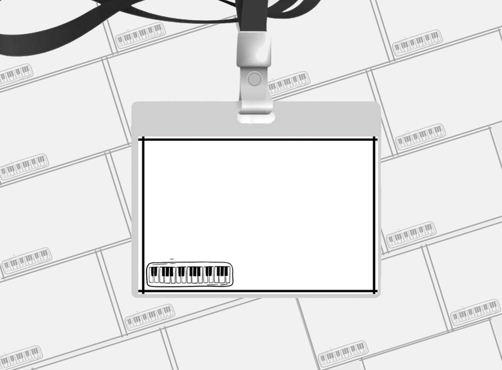 Keyboard White JBB 1 - Digital Template (PDF), 2-1/3 x 3-3/8 ...