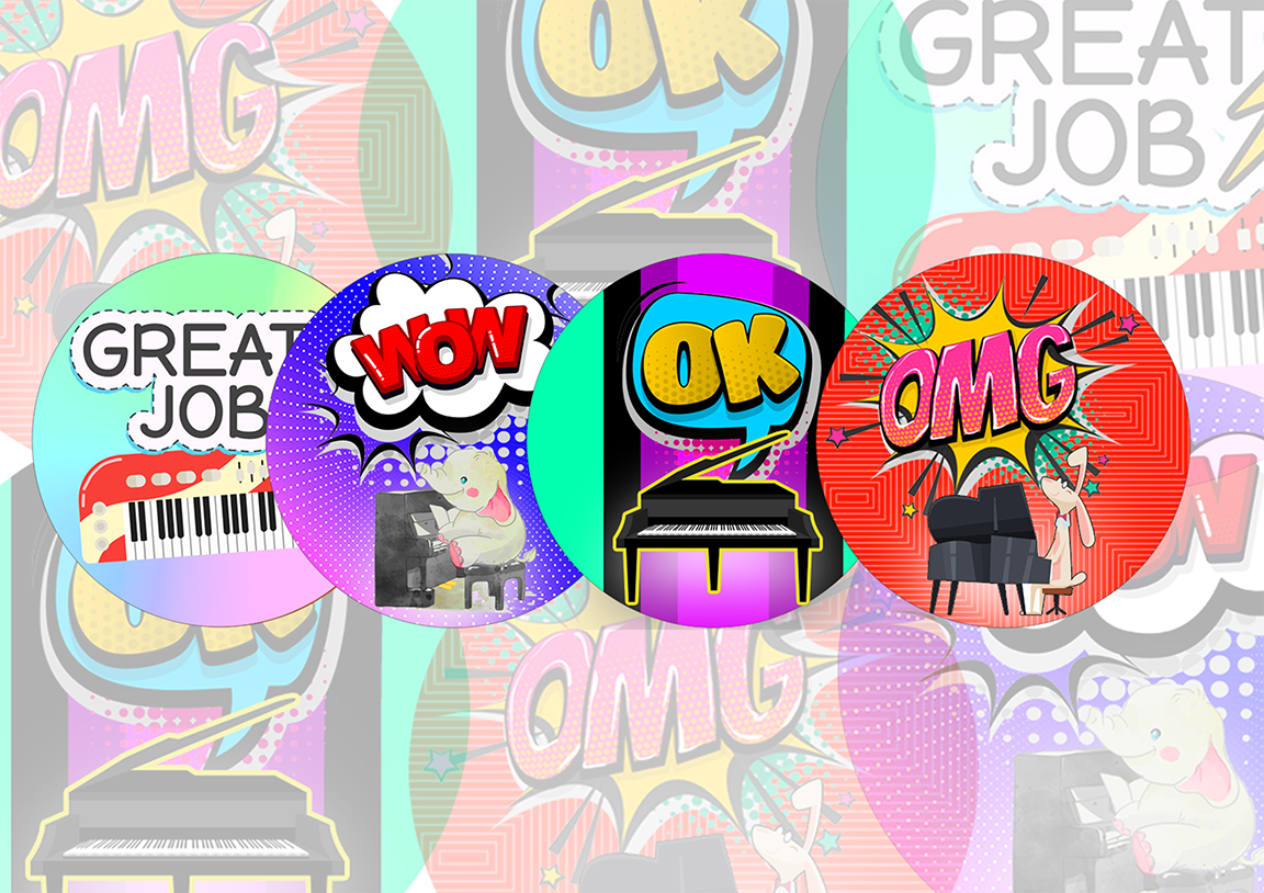 Piano JBB 4 Digital Template (PDF), 1.5 inch Round — Presto! It's