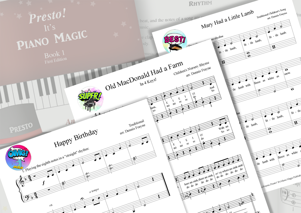 Piano JBB 7 - 100 Stickers (5 Sheets of 20), 1.5 inch Round ...