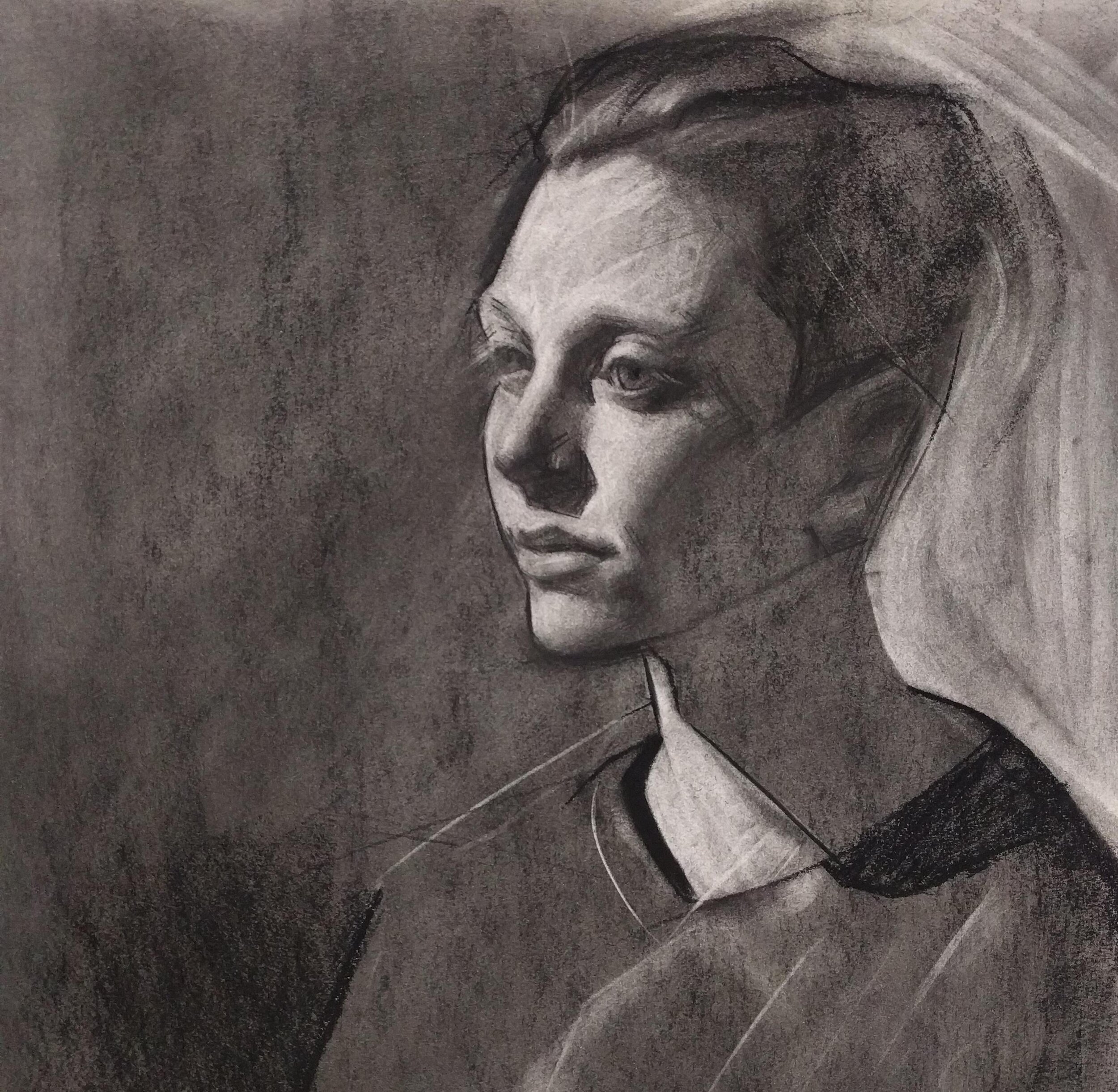 Tonal Portrait Drawing — High Low Art Space