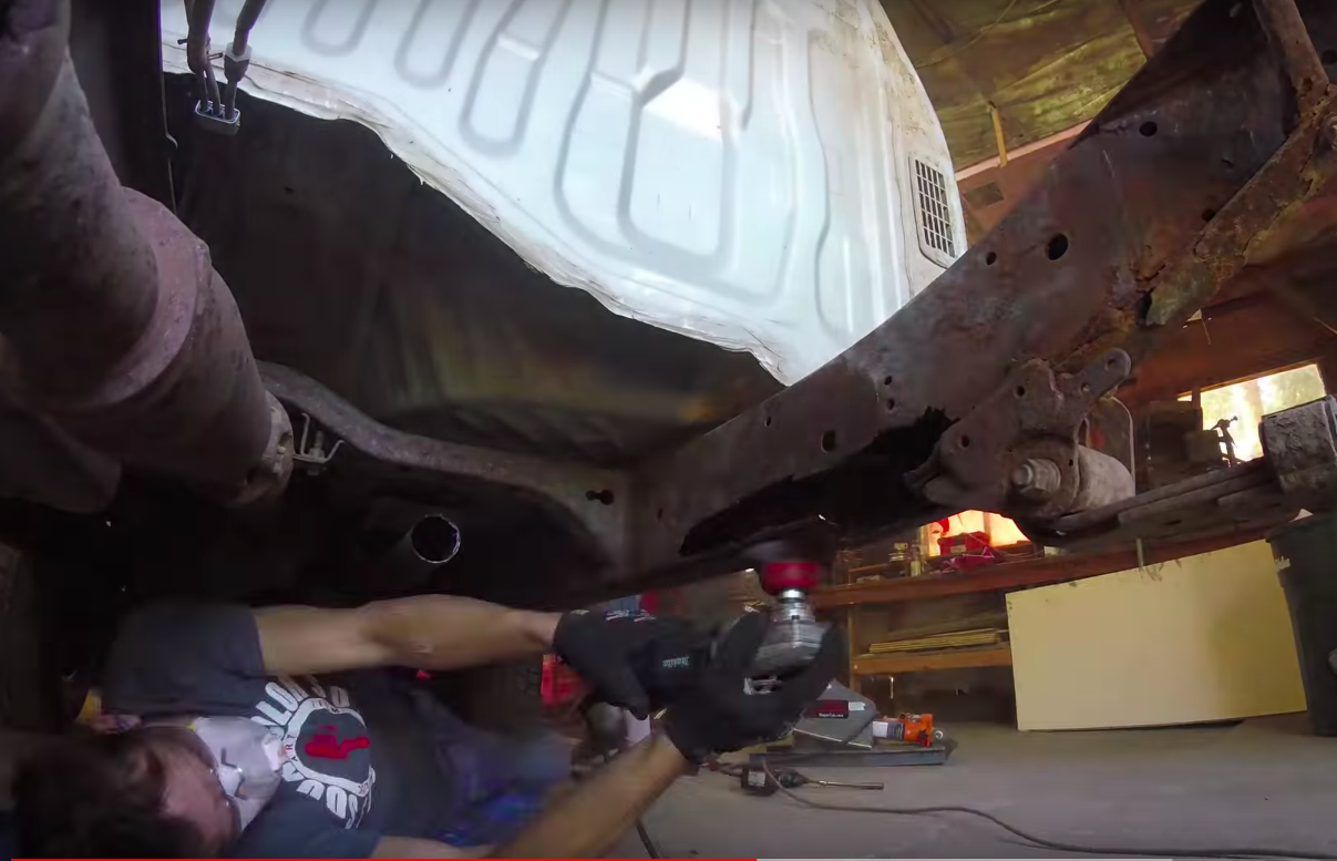 Repairing the frame rust