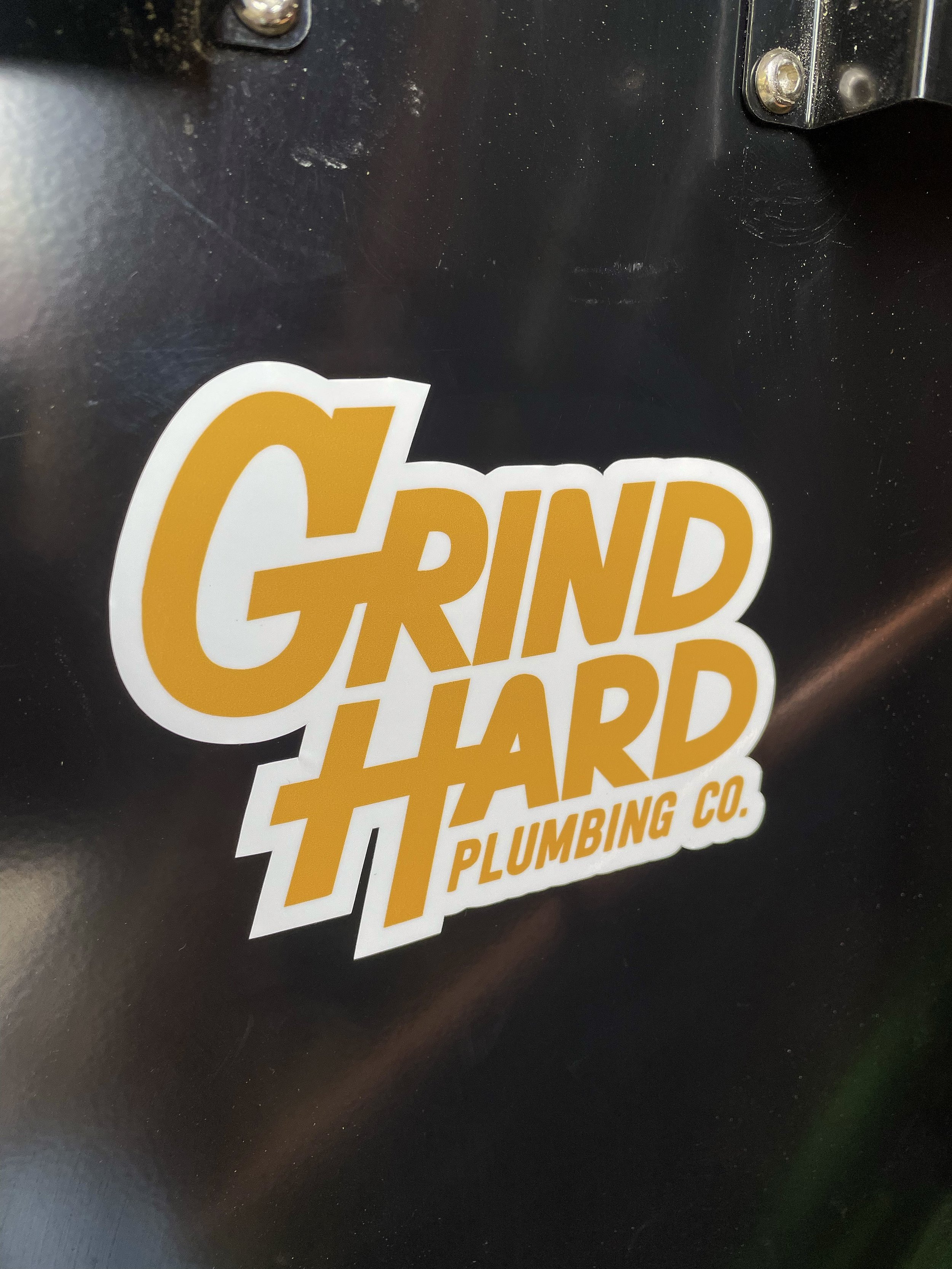Grind Hard Logo Decal — Grind Hard Plumbing Co