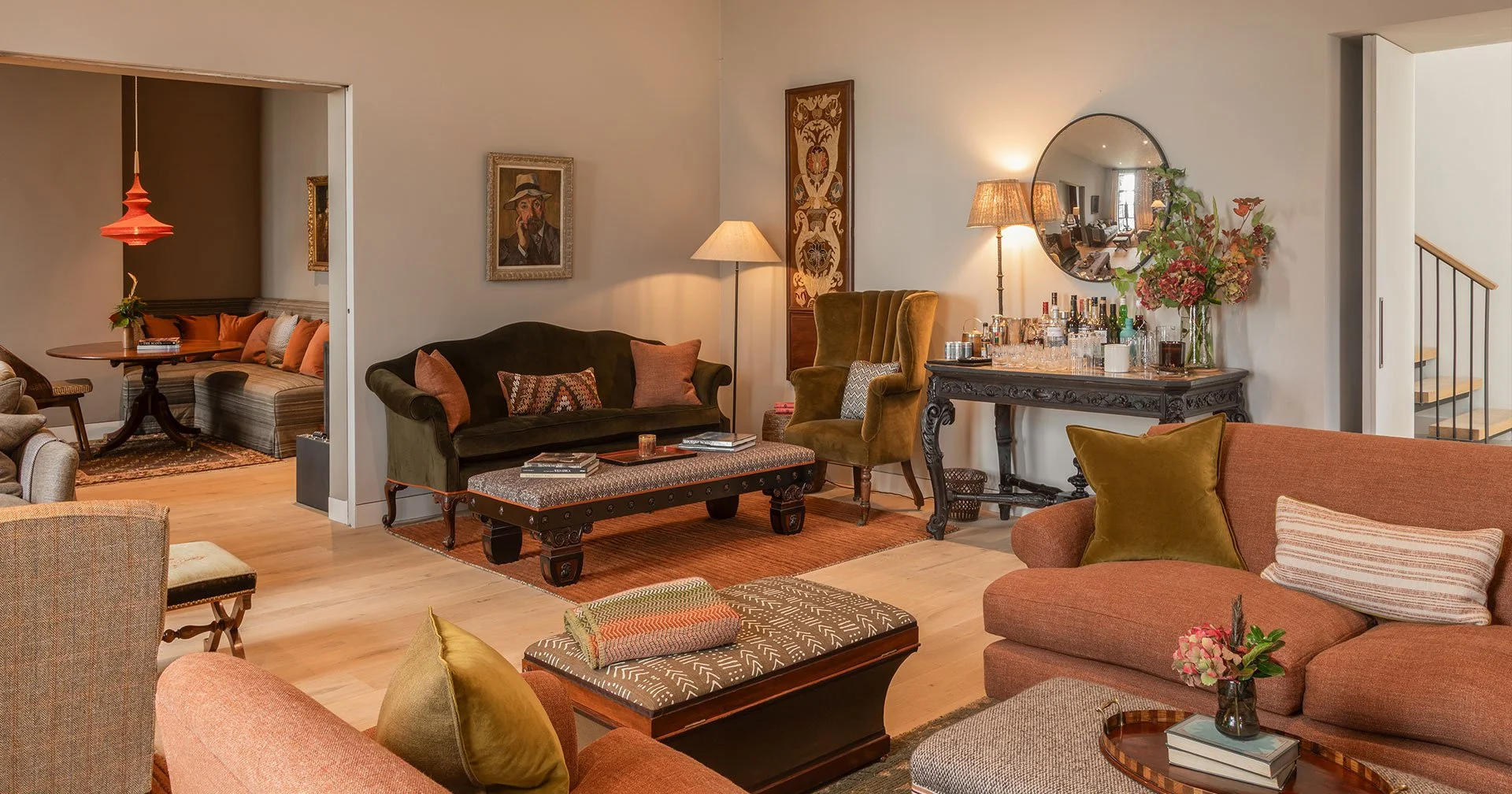 Drawing room at Cairnmore House, Islay Scotland