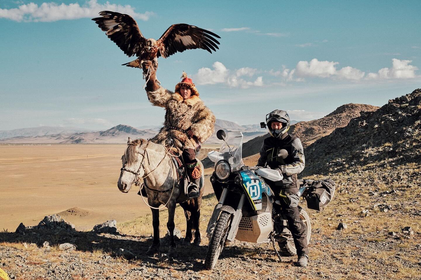 Discover the most remote parts of Western Mongolia 🇲🇳 during our EAGLE HUNTER EXPERIENCE, while riding the outstanding NORDEN 901 EXPEDITION. No desires are left behind on this one-of-a-kind adventure bike. 

We do have some limited seats left duri
