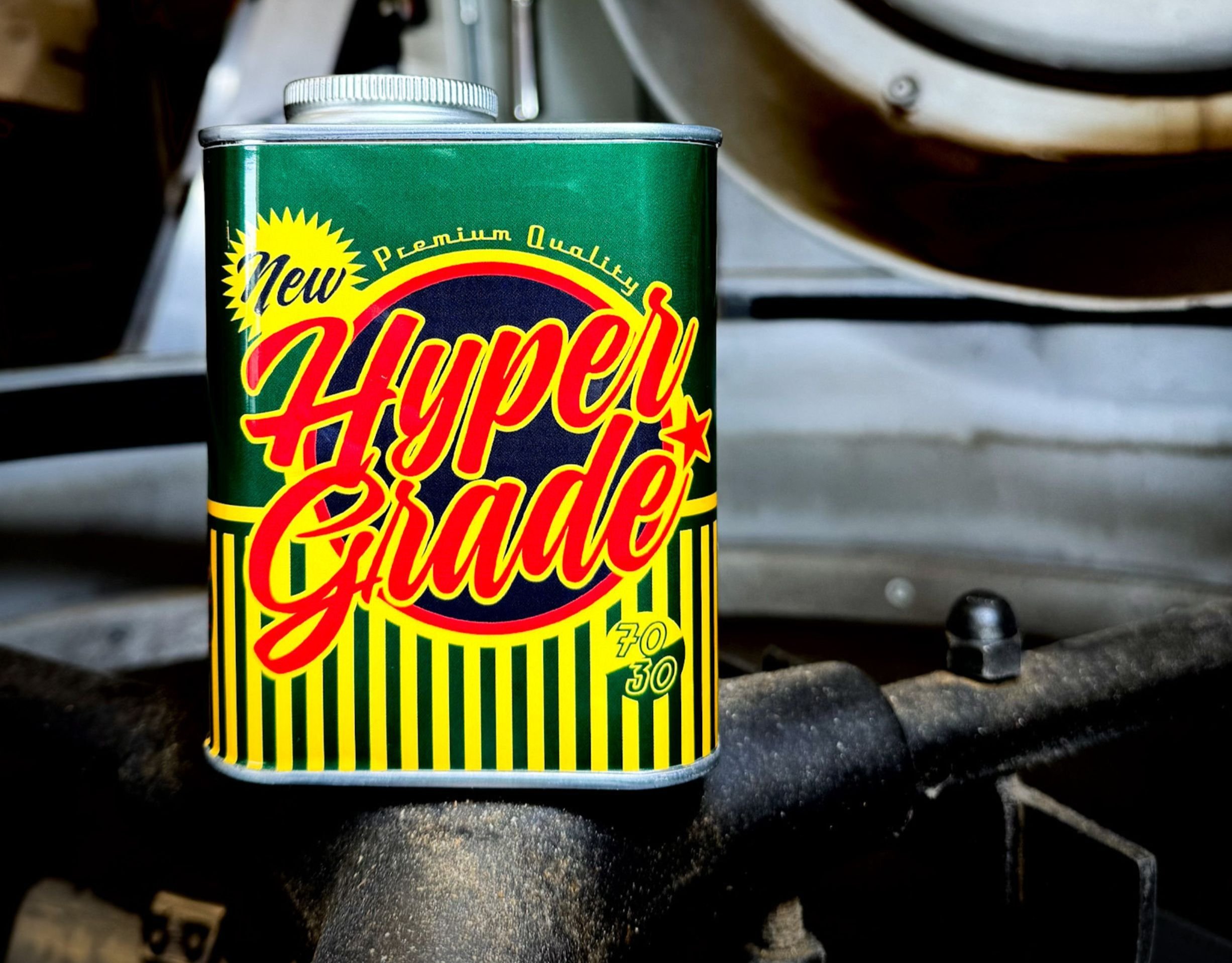 hypergrade coffee oilcan vintage beanbros