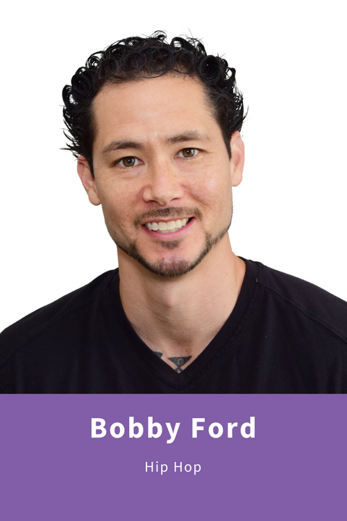 Bobby is all about creative freedom and expression through dance, and loves that Hip Hop is boundless. He has twenty years of dance experience performing, competing and writing choreography. And he has earned a stellar reputation as a Hip Hop teacher. Bobby interned in Hollywood, California with Capitol Films and Sennett Entertainment. Bobby holds a Multidisciplinary Fine Arts Degree from Lake Erie College, having specialized in Dance, Music, Theatre, and Visual Arts.