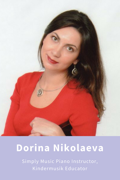Dorina's love of music stems from her years of comprehensive musical study in European culture where music education is a proud tradition. From this upbringing we have a warm and welcoming music enthusiast and a strong believer in music education for children. Dorina is passionate about helping children discover their own strengths and talents, which she nurtures with Kindermusik’s unique, developmentally appropriate educational method and Simply Music’s innovative and progressive piano instruction.
