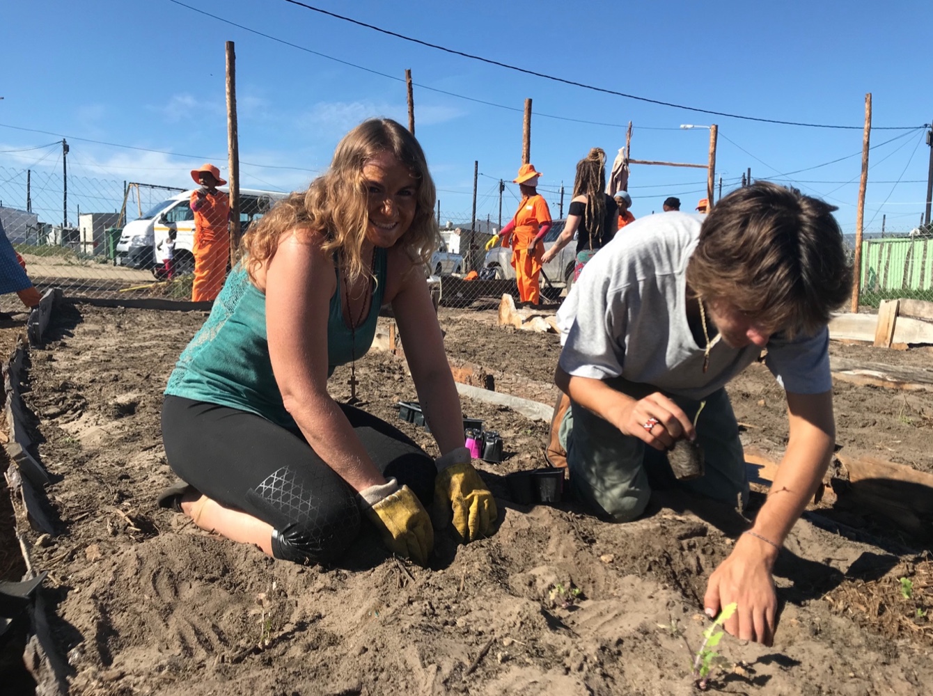 Community service work with our partner program Food for Thought