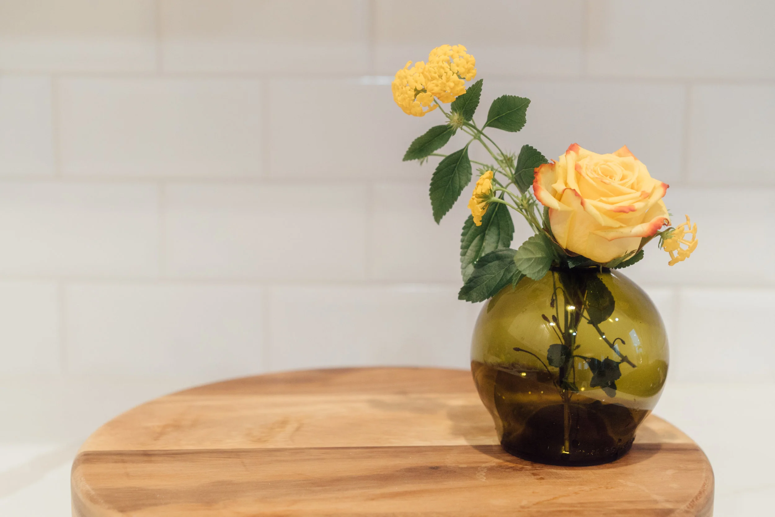 Wine Bottle Bud Vase - multiple colors