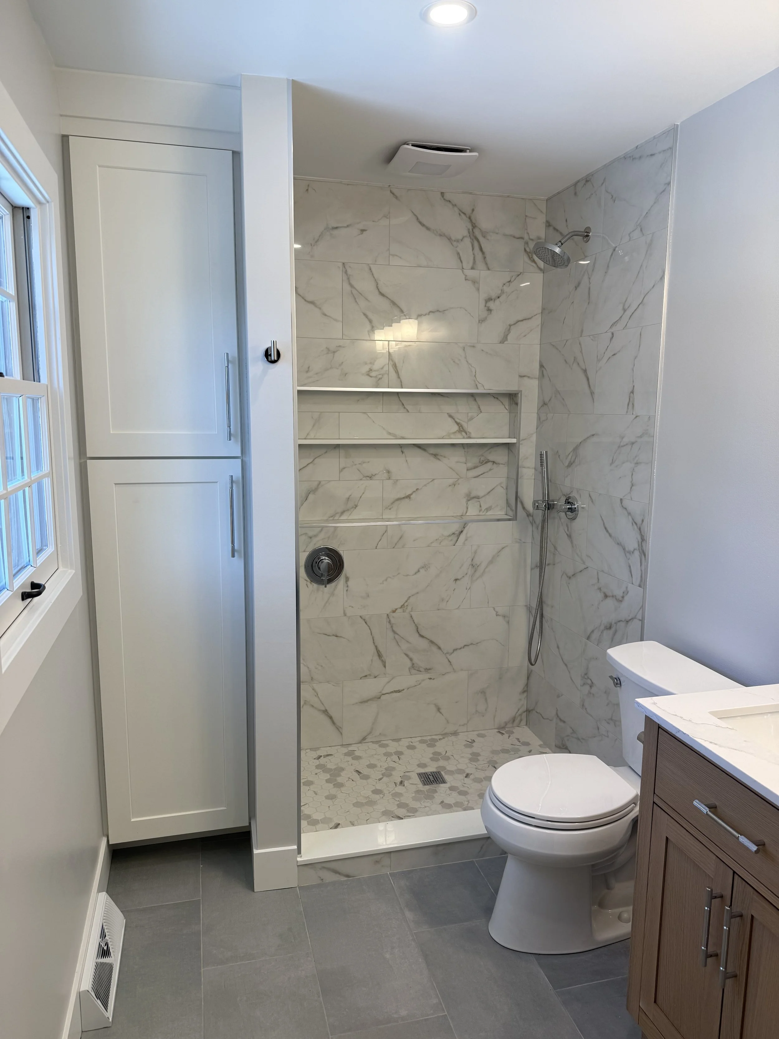 Bathroom remodel in Wheaton IL by Braker Construction