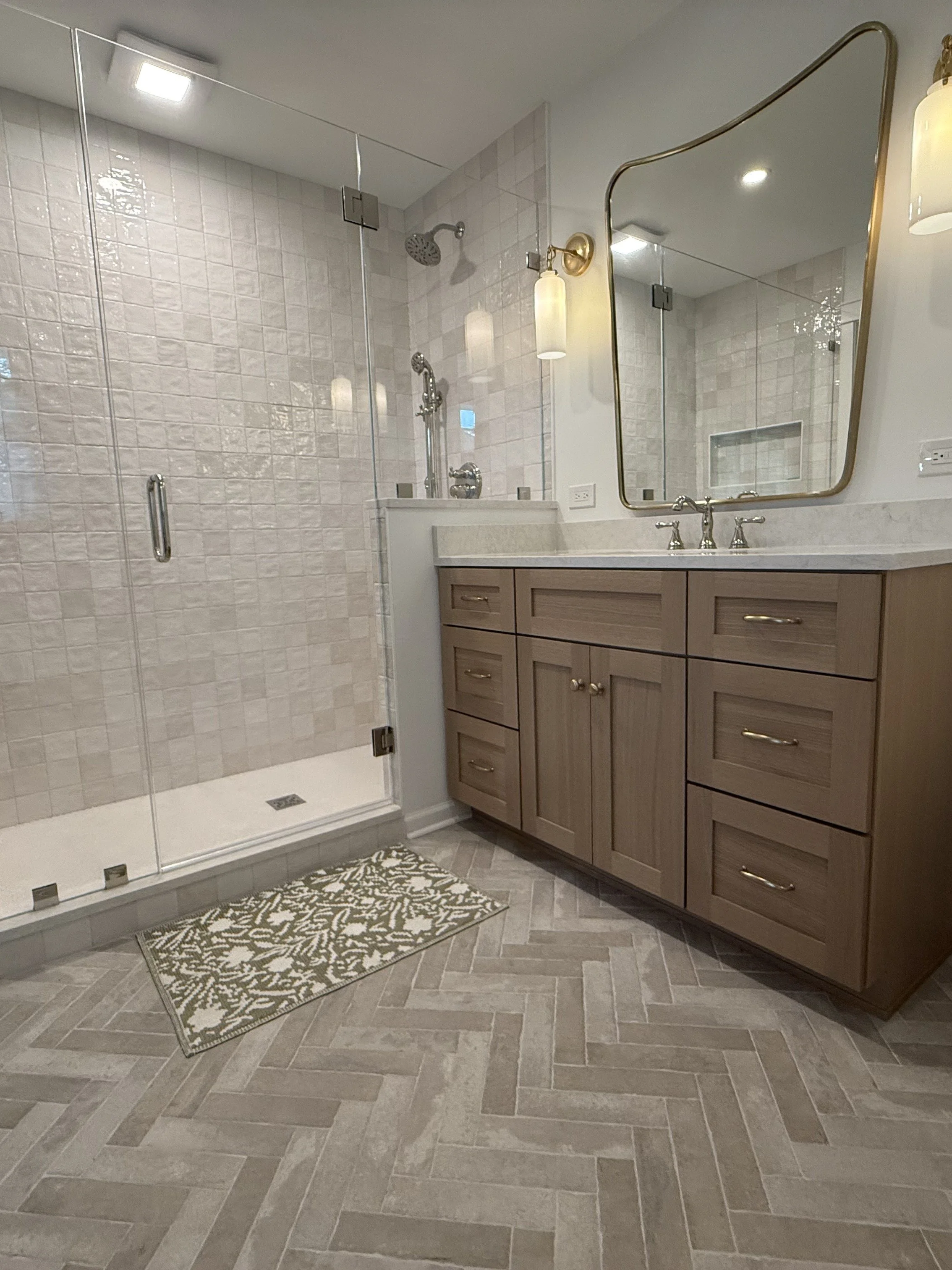 Bathroom remodel in Wheaton IL by Braker Construction