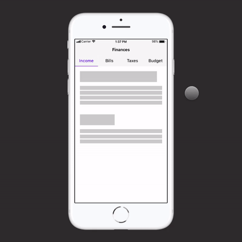 Tabs, fixed width