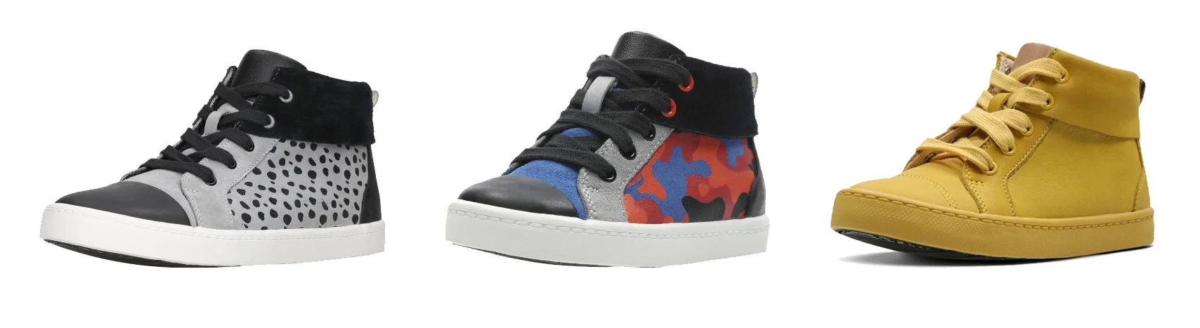 The Clarks City Vine Hi and City Vine Jungle. Available to buy at www.clarks.co.uk