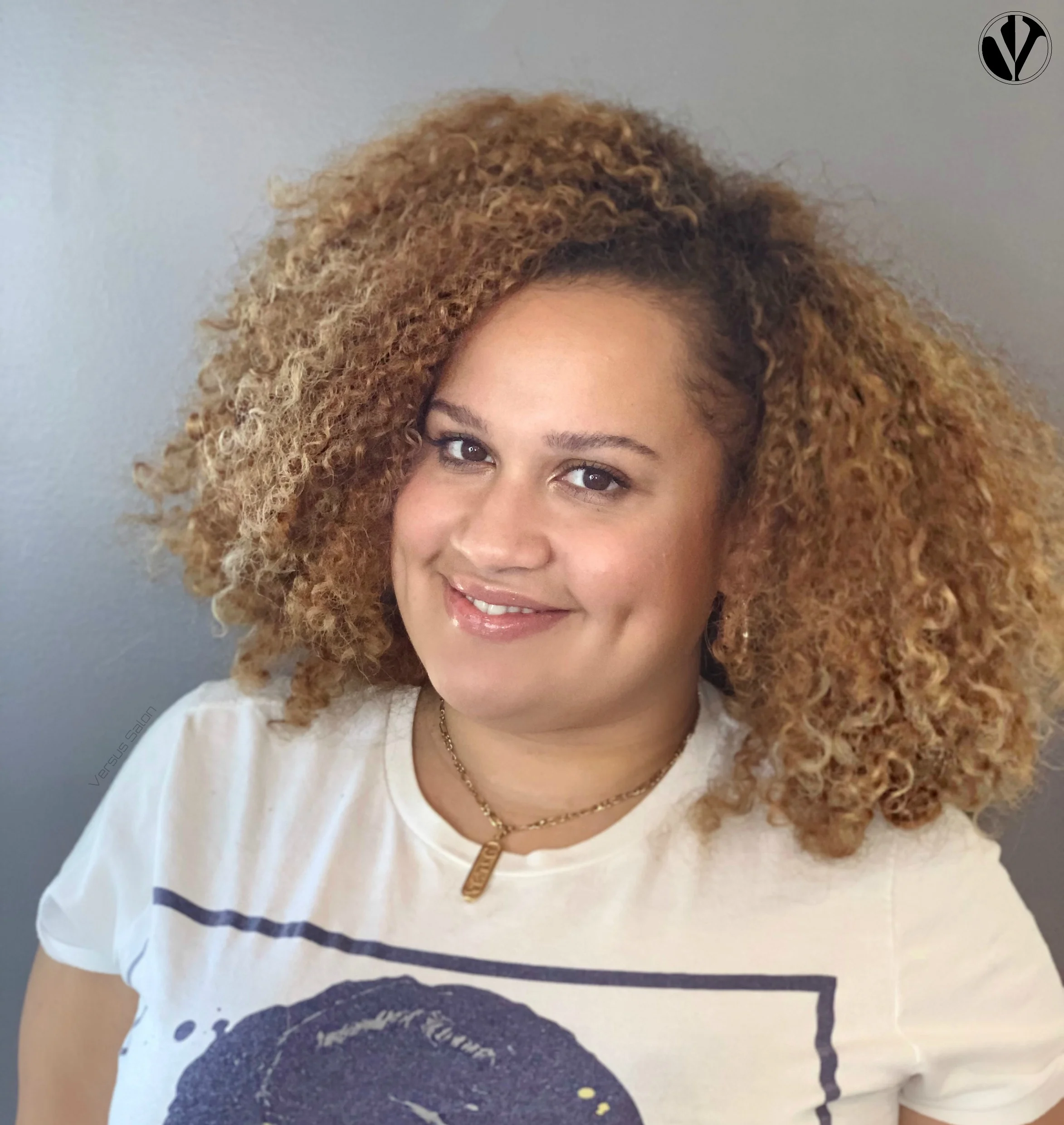 Rise and Shine and let those curls down, girl! Part and style as normal with your recommended refresher before heading out to start your day!